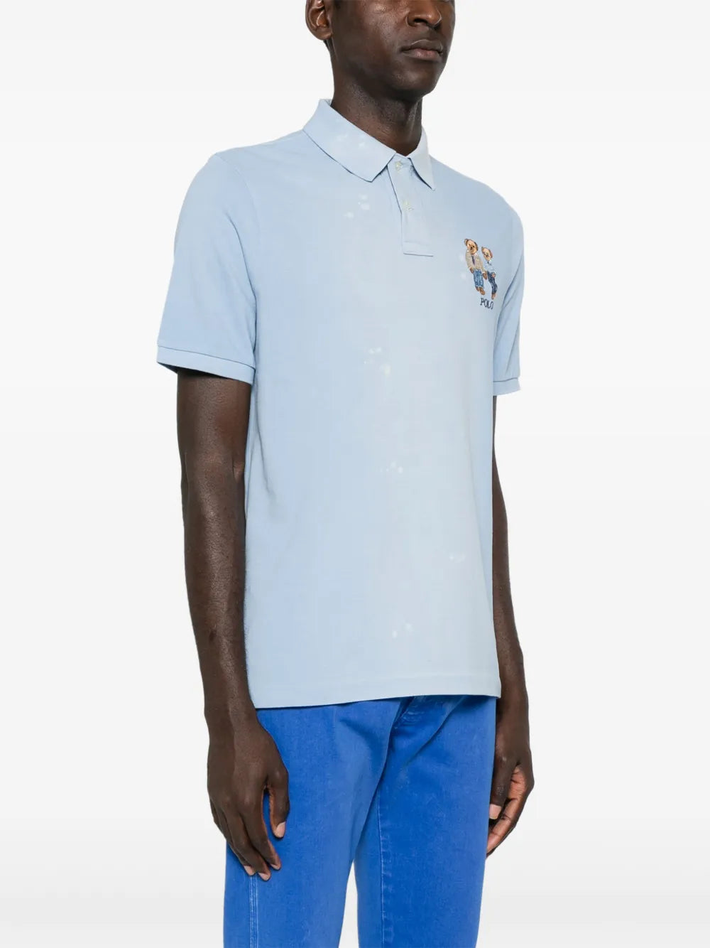 Camisa polo bordada com urso polo