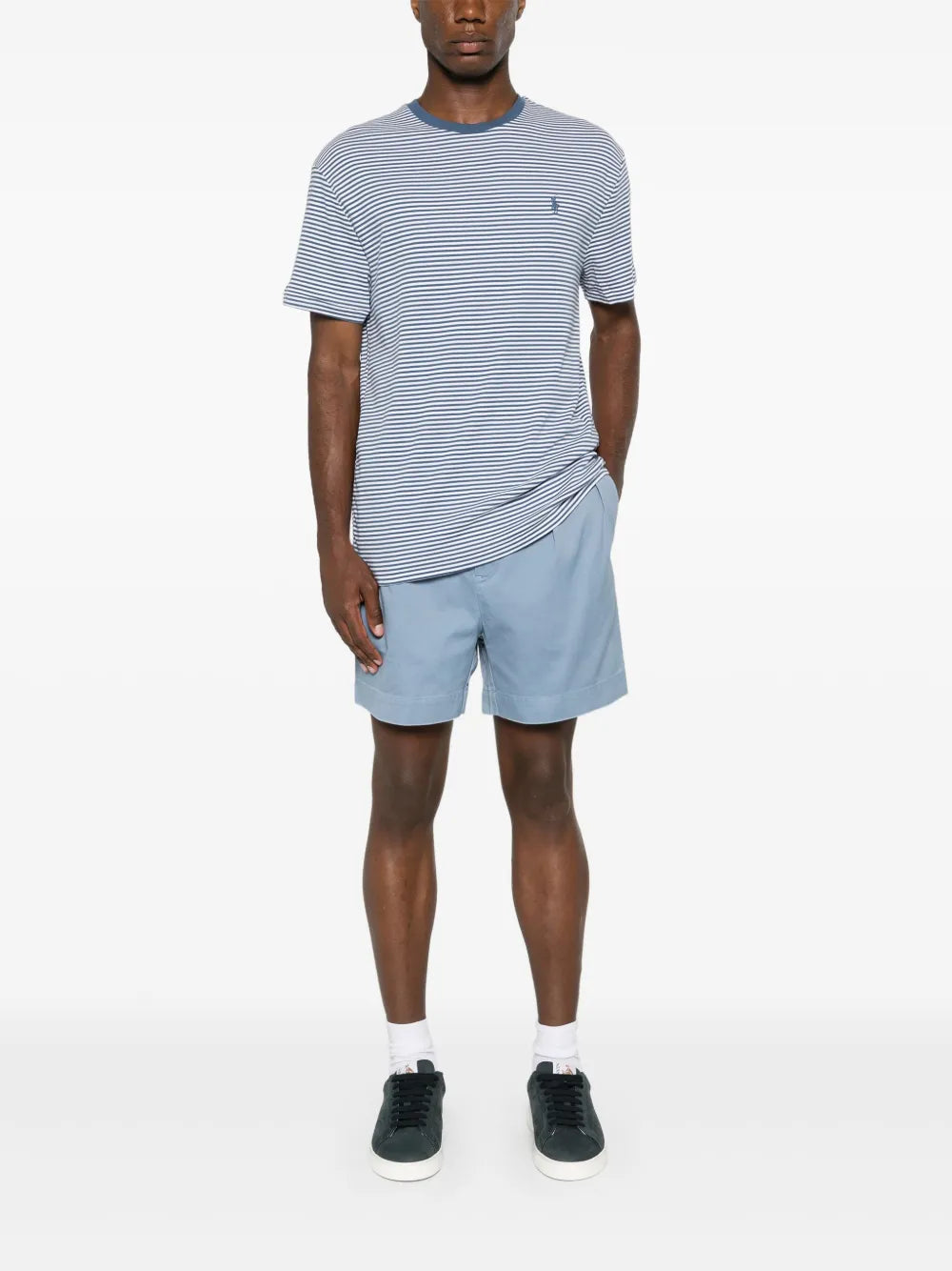 camiseta listrada de algodão