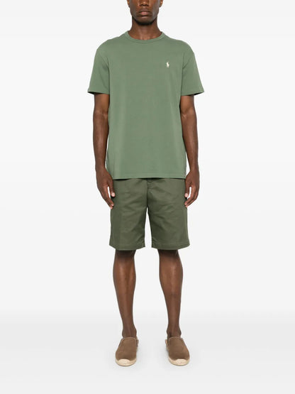 Camiseta de algodão bordada Polo Pony