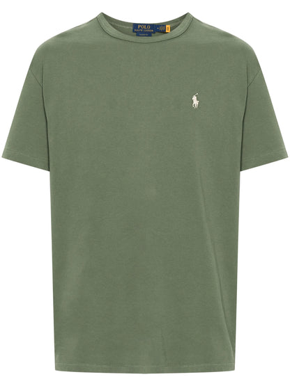 Camiseta de algodão bordada Polo Pony