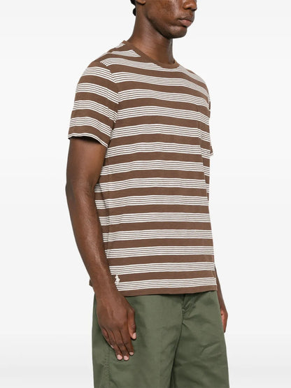 camiseta listrada de algodão