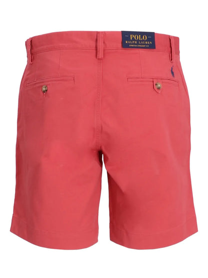 shorts chino retos de mistura de algodão