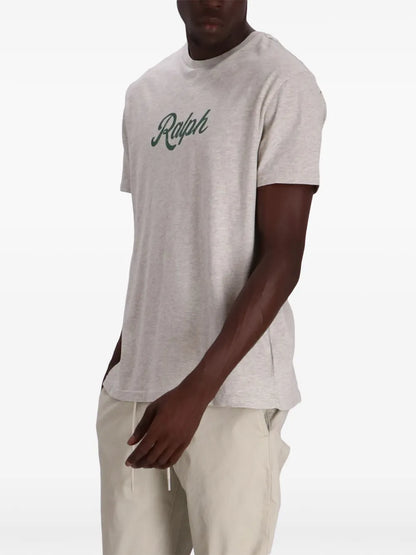 camiseta com estampa de logotipo