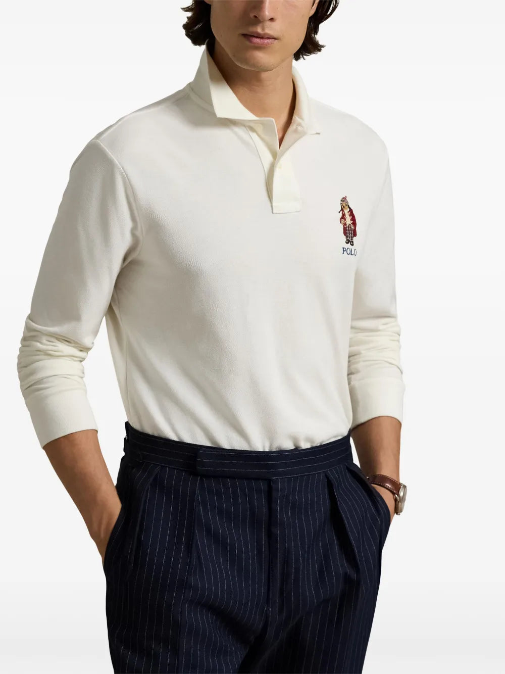 camisa polo bordada