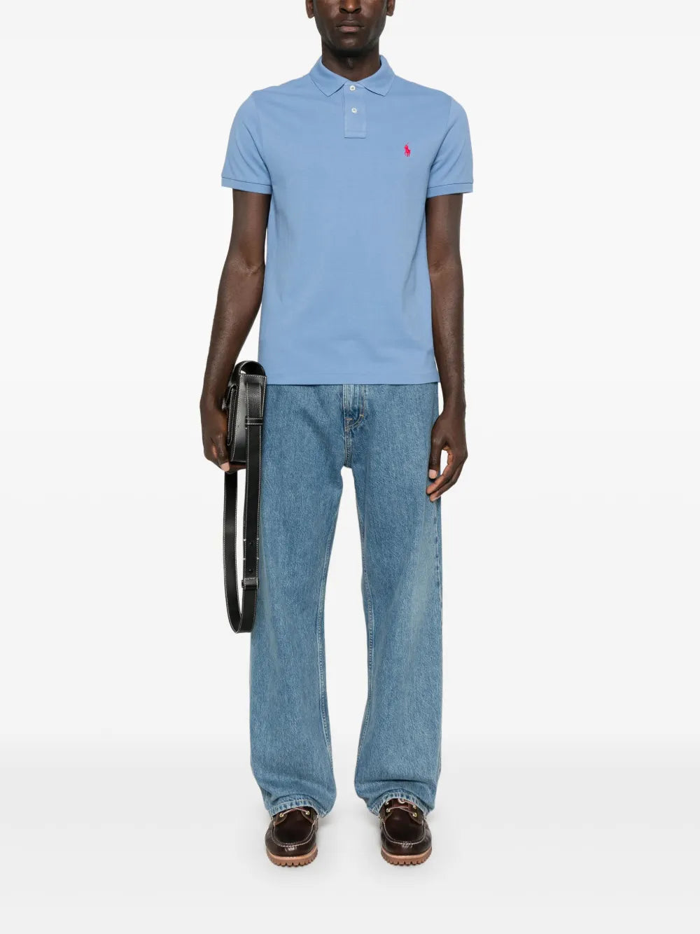 Camisa polo bordada com pônei Polo