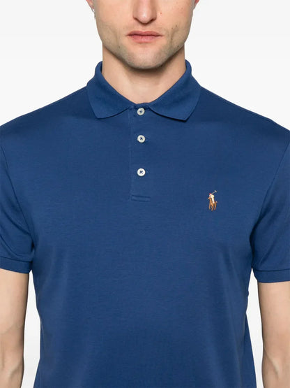 camisa polo de algodão