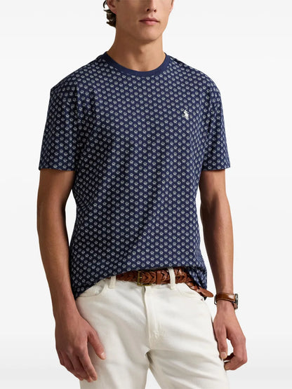 camiseta com trama entrelaçada