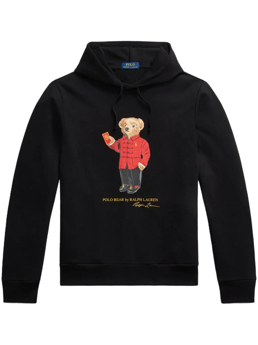 Moletom com capuz Polo Bear Ano Novo Lunar