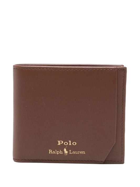 carteira de couro dobrável