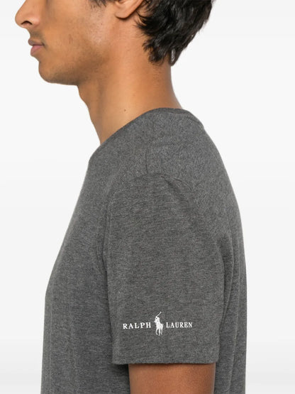 camiseta com estampa de logotipo (pacote com três)