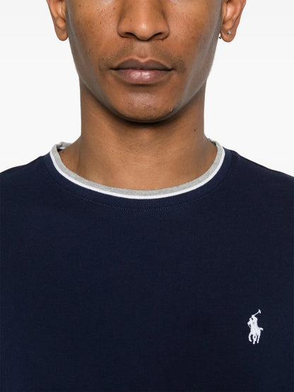 camiseta de algodão elástico