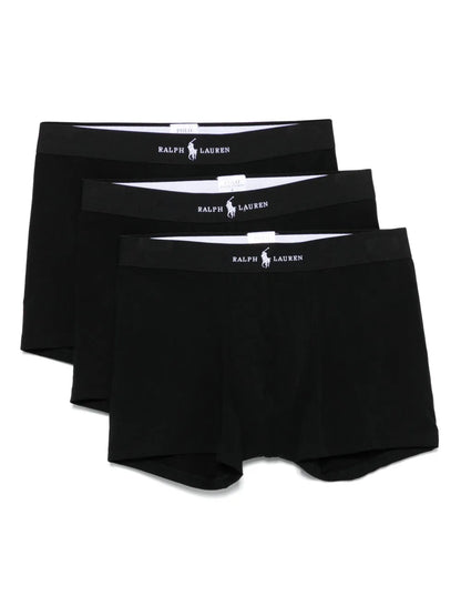 boxers com cós com logotipo (pacote com três)