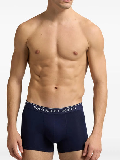 boxers com logotipo (conjunto de três)