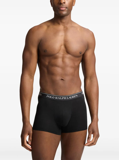 boxers com logotipo (conjunto de três)