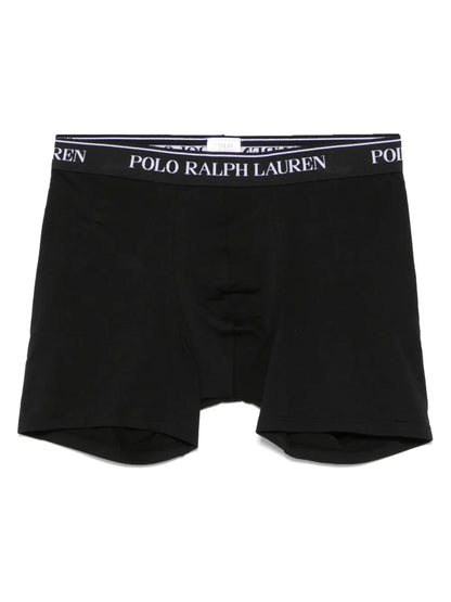 boxers com cós com logotipo (pacote com três)