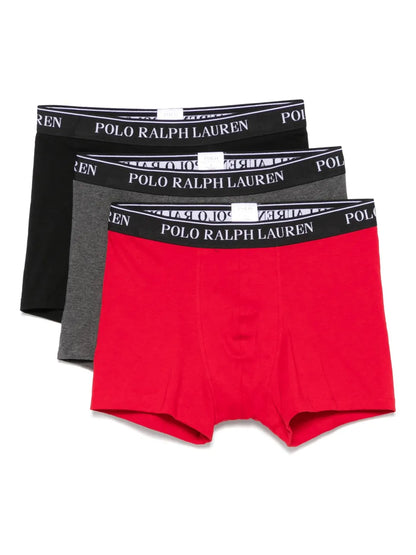 boxers com cós com logotipo (pacote com três)