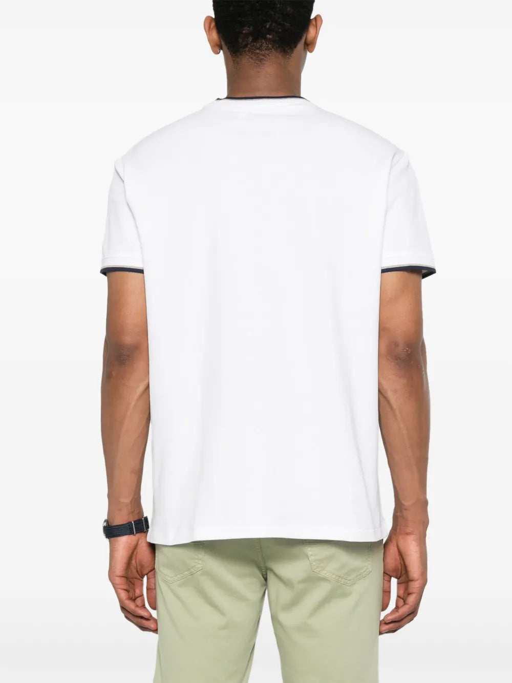 camiseta de algodão elástico