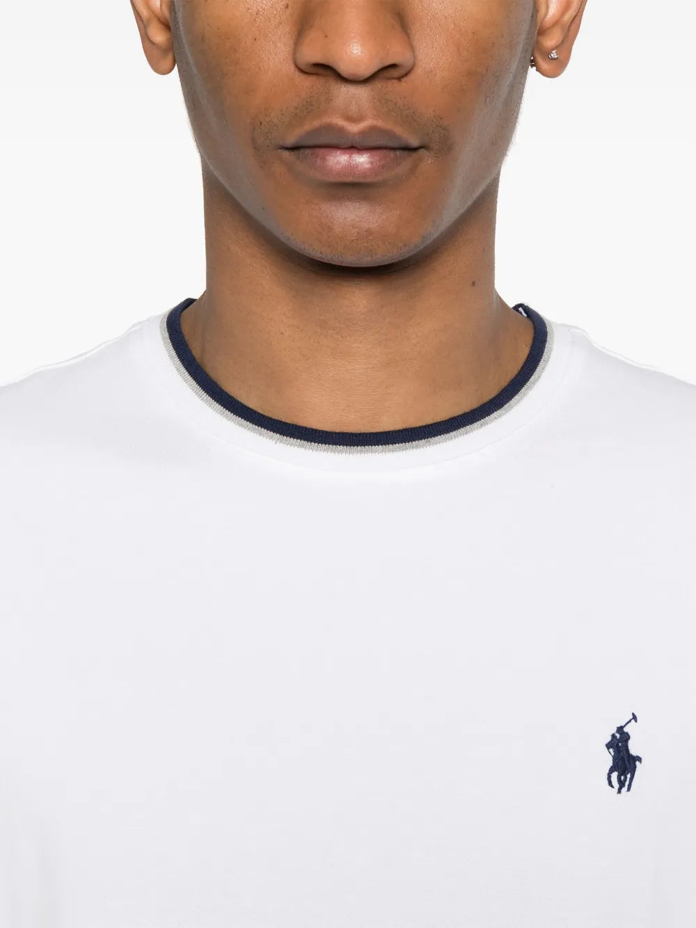 camiseta de algodão elástico