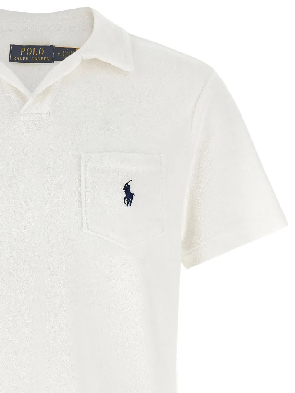 camisa polo de tecido atoalhado