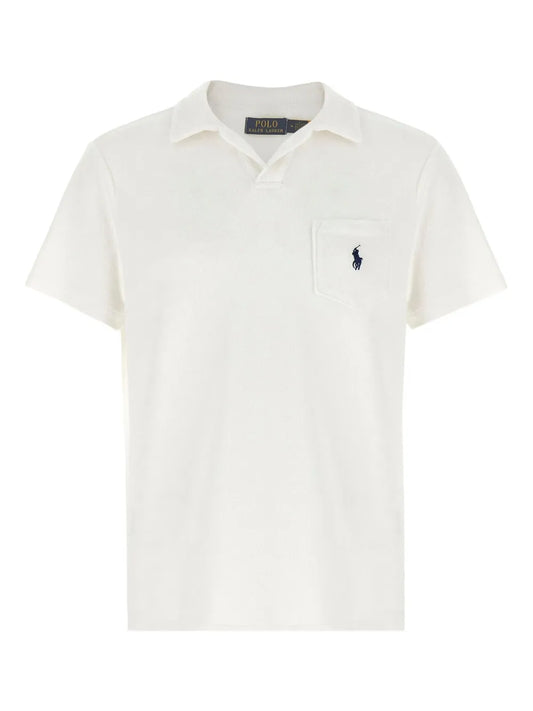 camisa polo de tecido atoalhado