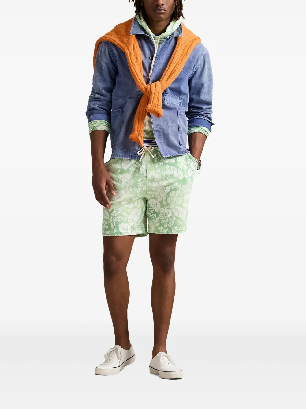 shorts de algodão