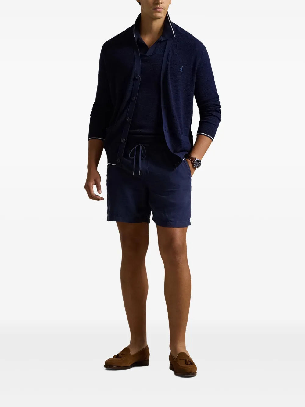 shorts de linho