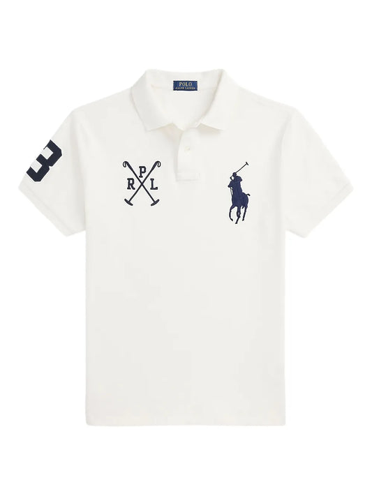 camisa polo de algodão