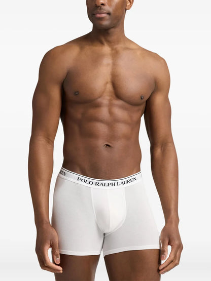 boxers com logotipo (pacote com três)