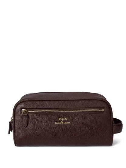 bolsa de lavagem de couro granulado