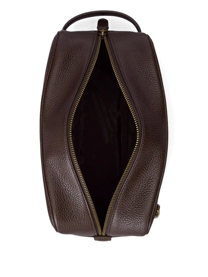 bolsa de lavagem de couro granulado