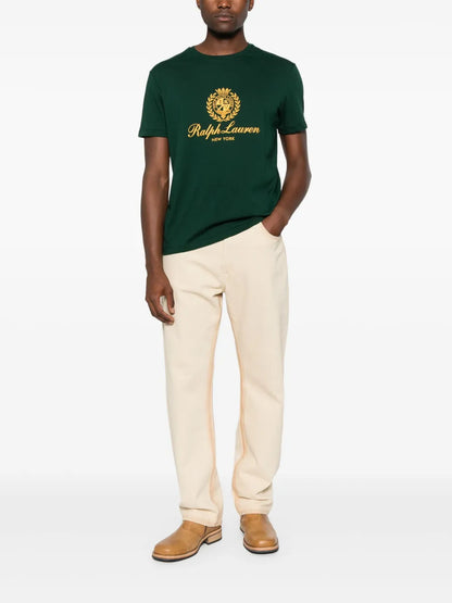 camiseta bordada com brasão