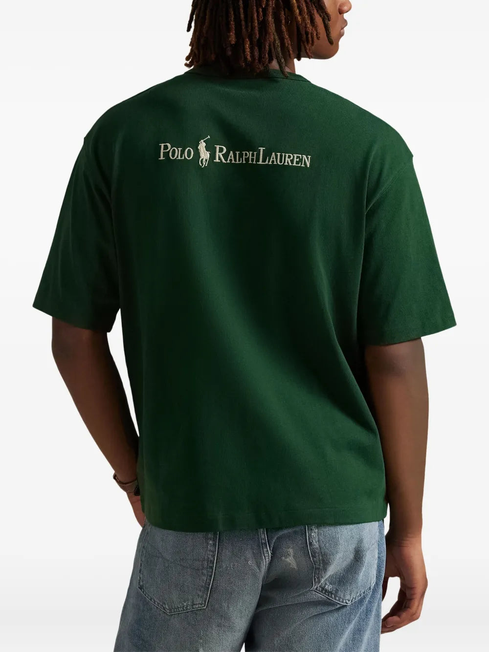 camiseta de manga curta com gola redonda