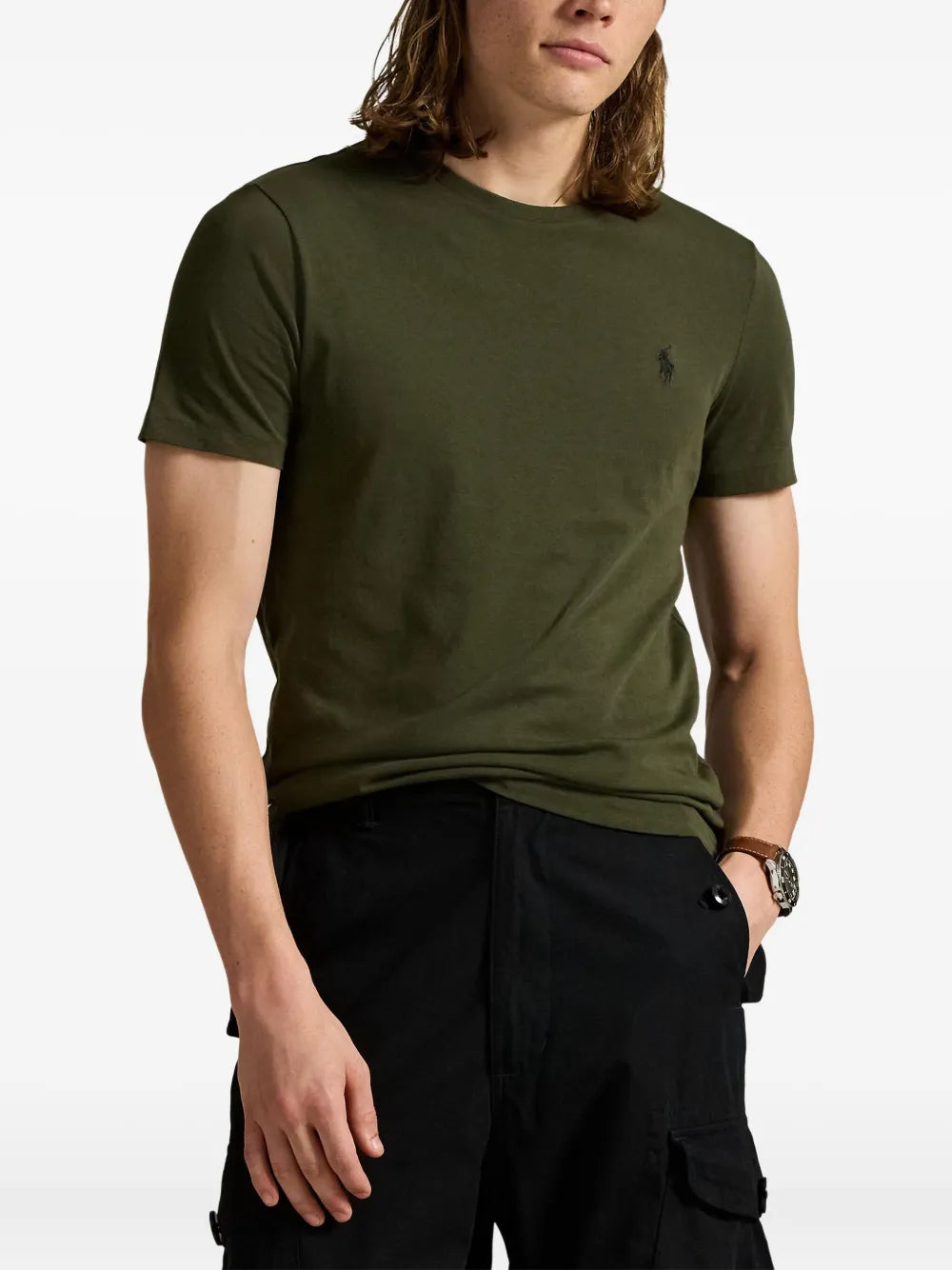 Camiseta bordada com o logotipo da Lauren