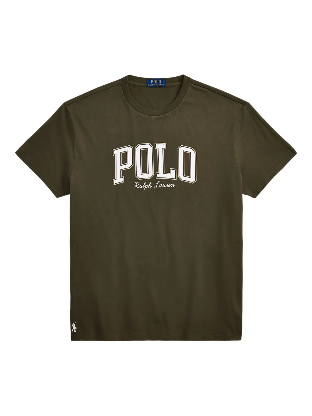 camiseta com estampa de logotipo