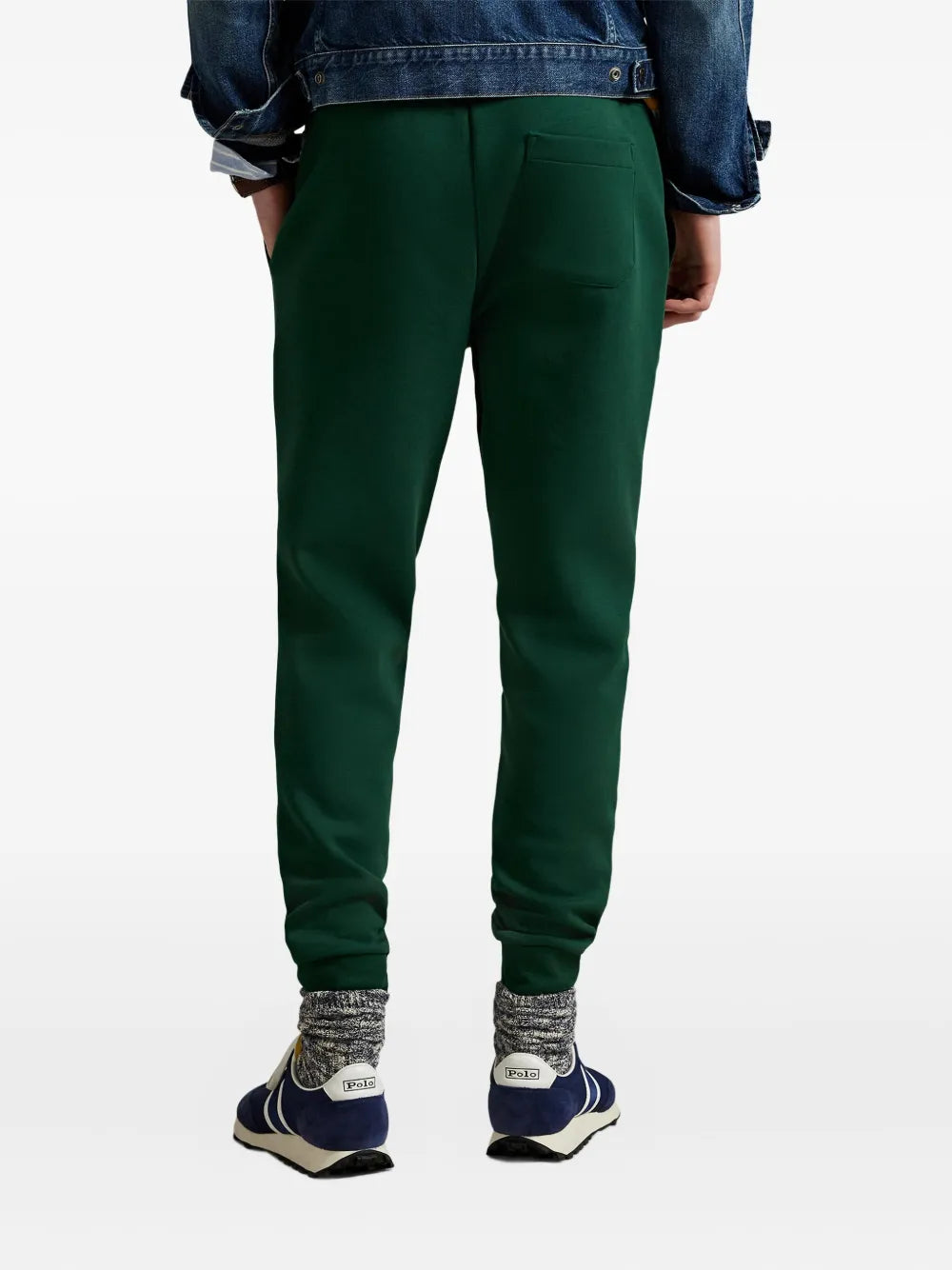 calças de moletom com logotipo bordado