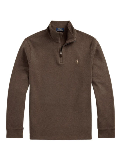 camisa polo com logotipo bordado