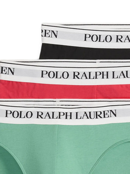 cuecas com faixa de logotipo (pacote com três)