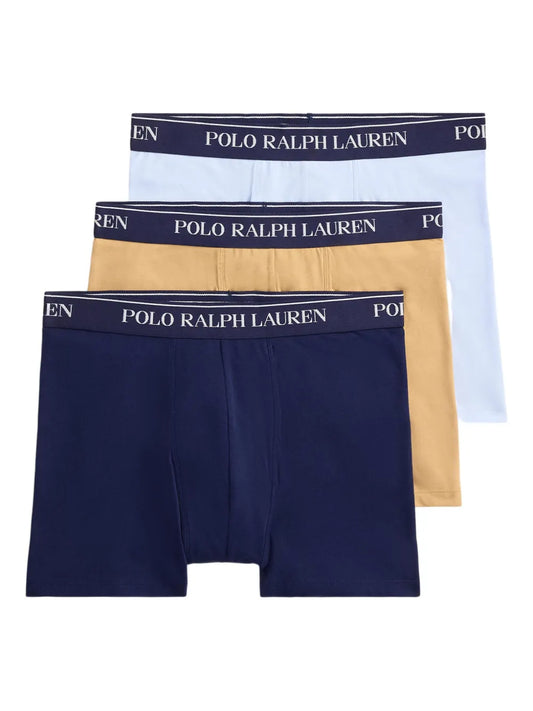 boxers com cós com logotipo (pacote com três)