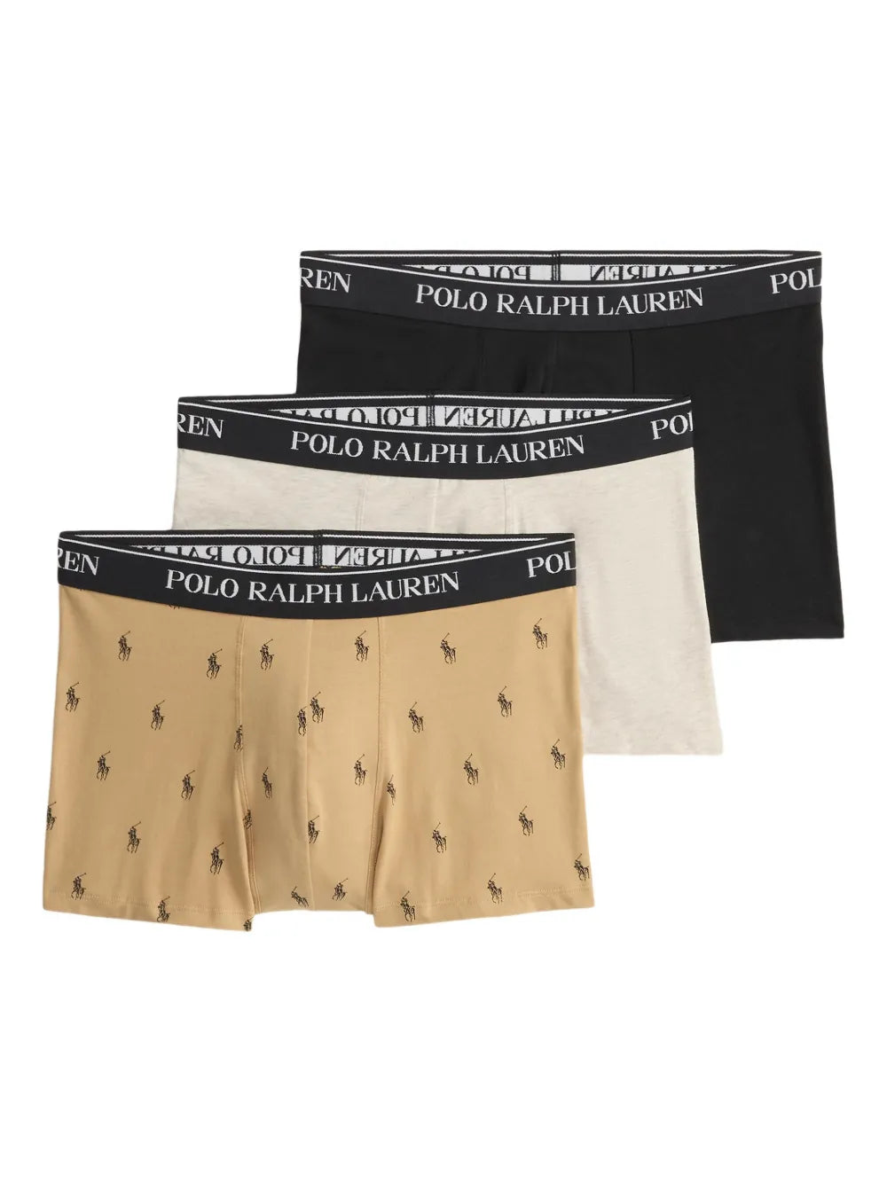 boxers com logotipo (conjunto de três)